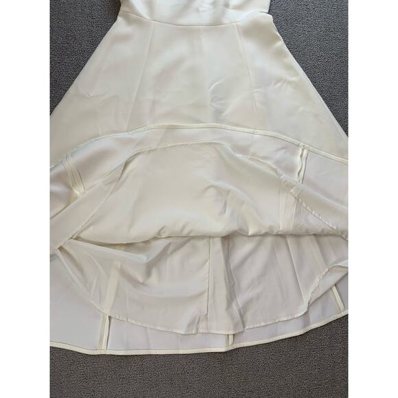 Jansan Mini Dress White Fit to Flare Skater Size Medium - Picture 5 of 9